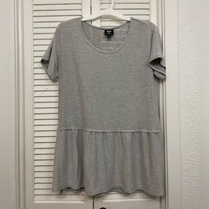 Peplum side slit top